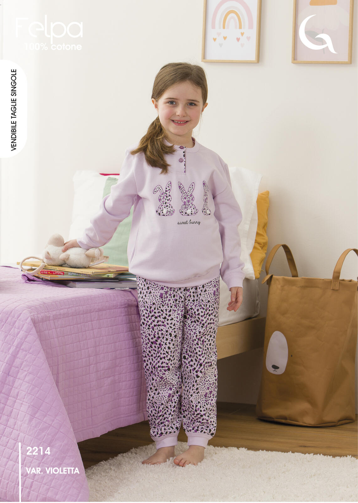 PIGIAMA BAMBINA M/L 3214 Tellini S.r.l. Ingrosso Abbigliamento